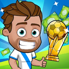 Скачать взломанную Idle Soccer Story - Tycoon RPG (Айдл Соккер Стори)  [МОД Бесконечные деньги] - последняя версия apk на Андроид