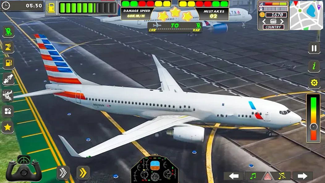 Real Flight Sim Airplane Games (Реал Флайт Сим Авиасимуляторы игры на самолеты)  [МОД Mega Pack] Screenshot 5