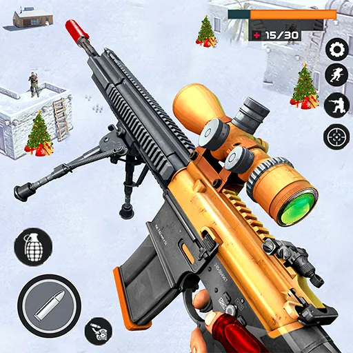 Banduk Game - Sniper Gun Games (Снайперская Война 3D)  [МОД Unlimited Money] Screenshot 1