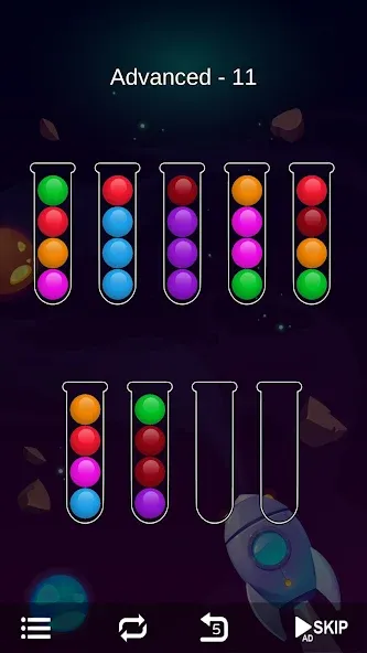 Ball Sort - Bubble Sort Puzzle (Болл Сорт)  [МОД Unlocked] Screenshot 5