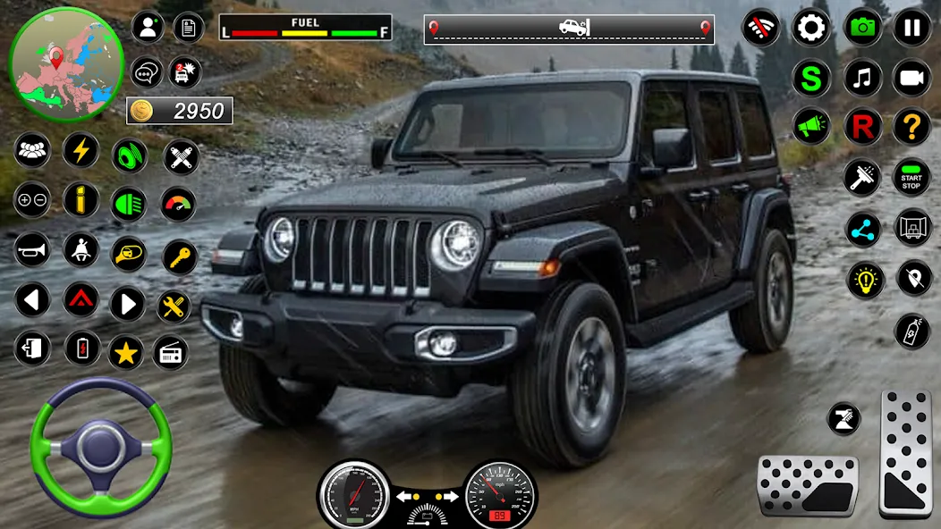 Jeep Driving Simulator offRoad (Джип Драйвинг Симулятор вне дороги)  [МОД Menu] Screenshot 1