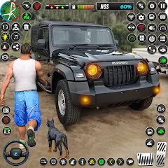 Скачать взломанную Jeep Driving Simulator offRoad (Джип Драйвинг Симулятор вне дороги)  [МОД Menu] - последняя версия apk на Андроид