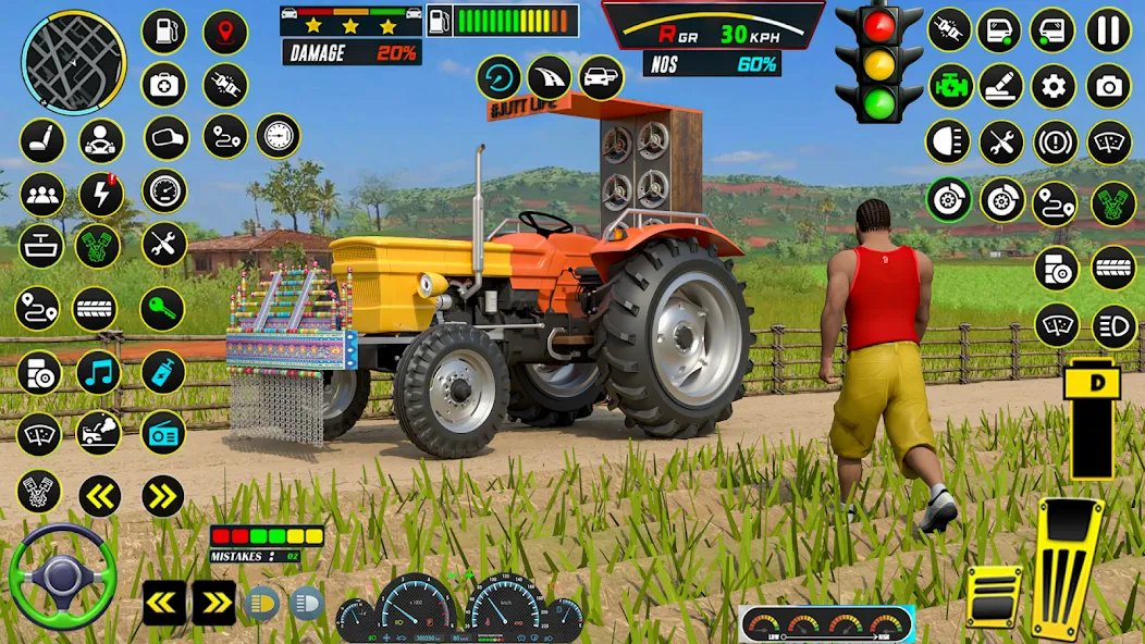 Farming Tractor Game Simulator (Фарминг Трактор Игра Симулятор)  [МОД Меню] Screenshot 2