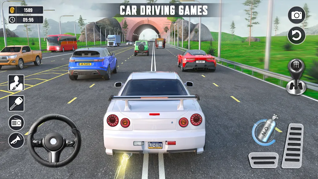 Real Highway Car Racing Games  [МОД Бесконечные деньги] Screenshot 1