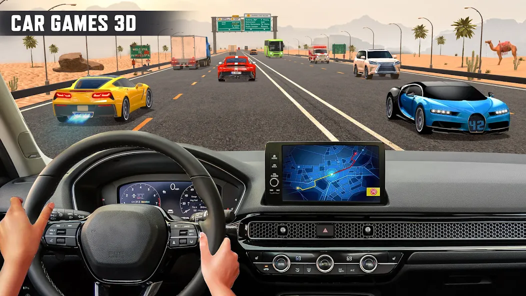 Real Highway Car Racing Games  [МОД Бесконечные деньги] Screenshot 4