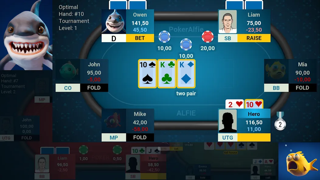 Offline Poker AI - PokerAlfie (Оффлайн Покер ИИ)  [МОД Бесконечные деньги] Screenshot 1