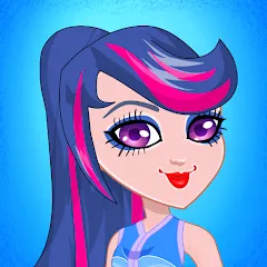 Взлом Pony College Student Dress Up (Пони Студент Колледжа Одеваются)  [МОД Unlocked] - последняя версия apk на Андроид