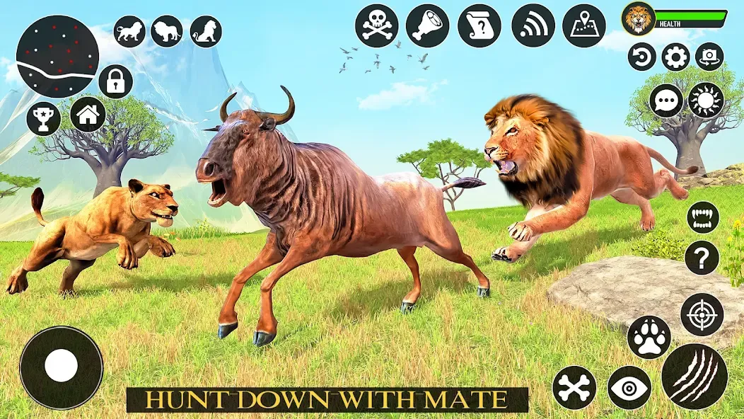 Ultimate Lion Simulator Game (Лайон Симулятор)  [МОД Бесконечные деньги] Screenshot 1