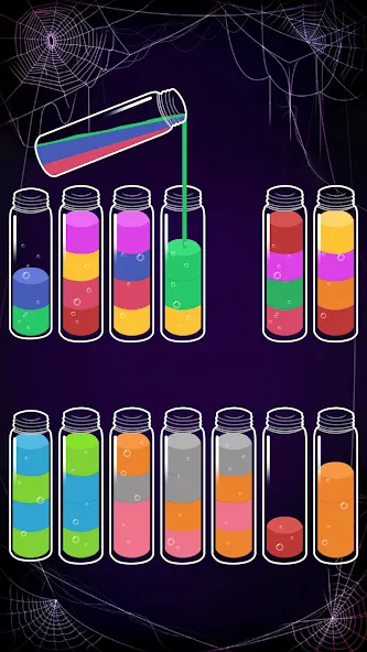 Soda Sort: Water Color Puzzle (Сода Сорт)  [МОД Бесконечные монеты] Screenshot 5