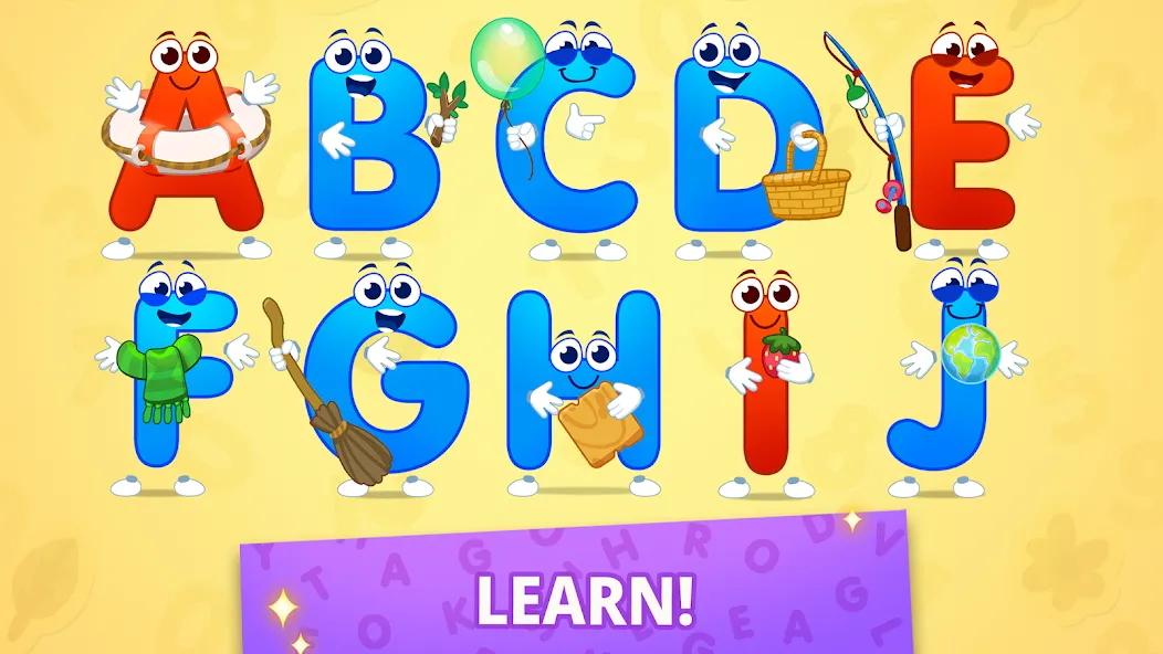 ABC kids! Alphabet, letters  [МОД Меню] Screenshot 3