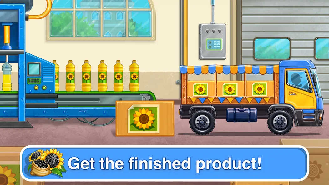 Tractor, car: kids farm games  [МОД Много монет] Screenshot 4