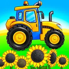 Скачать взлом Tractor, car: kids farm games  [МОД Много монет] - полная версия apk на Андроид