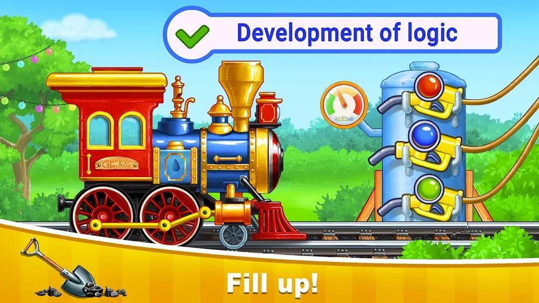 Train Games for Kids: station  [МОД Все открыто] Screenshot 2