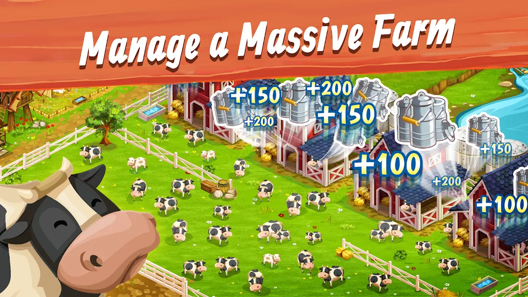 Big Farm: Mobile Harvest (Биг Фарм)  [МОД Бесконечные монеты] Screenshot 3