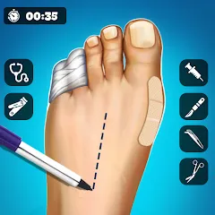 Скачать взломанную Hospital Surgeon: Doctor Game  [МОД Menu] - последняя версия apk на Андроид