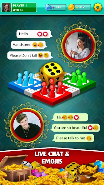 Multiplayer Dice Ludo Games (Мультиплеер Дайс Лудо Игры)  [МОД Меню] Screenshot 2