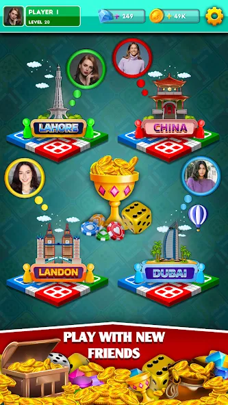 Multiplayer Dice Ludo Games (Мультиплеер Дайс Лудо Игры)  [МОД Меню] Screenshot 4