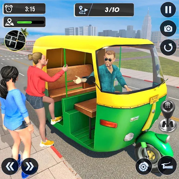 Tuk Tuk Auto Driving Games 3D  [МОД Бесконечные деньги] Screenshot 1