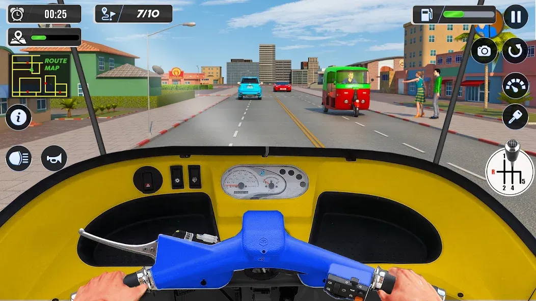 Tuk Tuk Auto Driving Games 3D  [МОД Бесконечные деньги] Screenshot 2