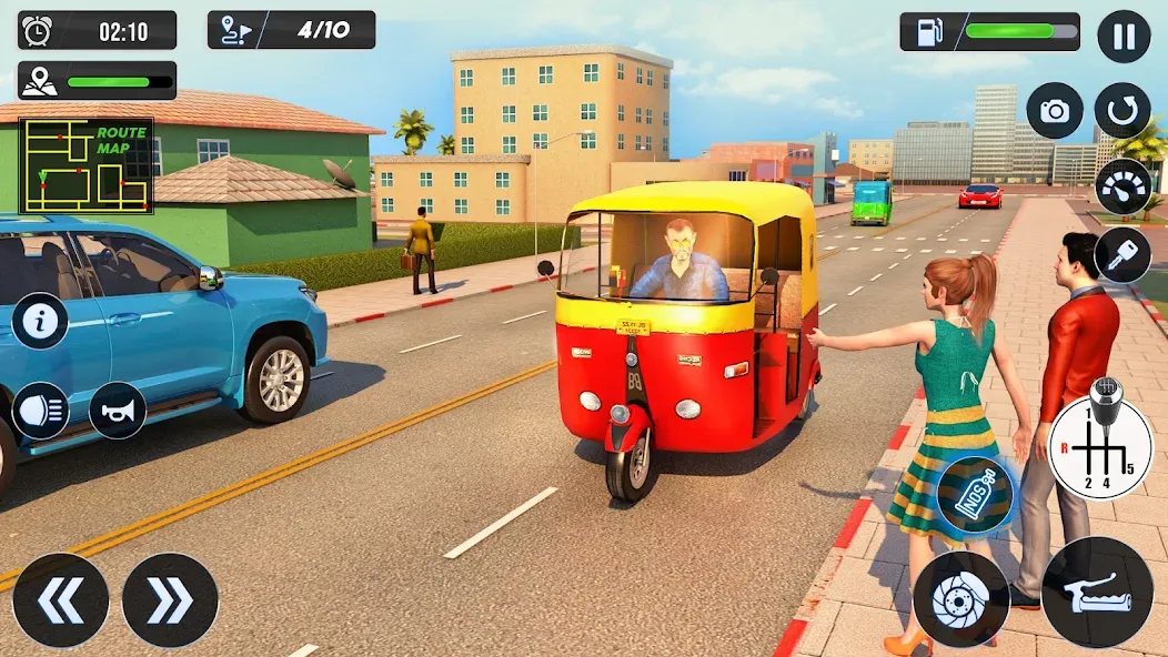 Tuk Tuk Auto Driving Games 3D  [МОД Бесконечные деньги] Screenshot 3