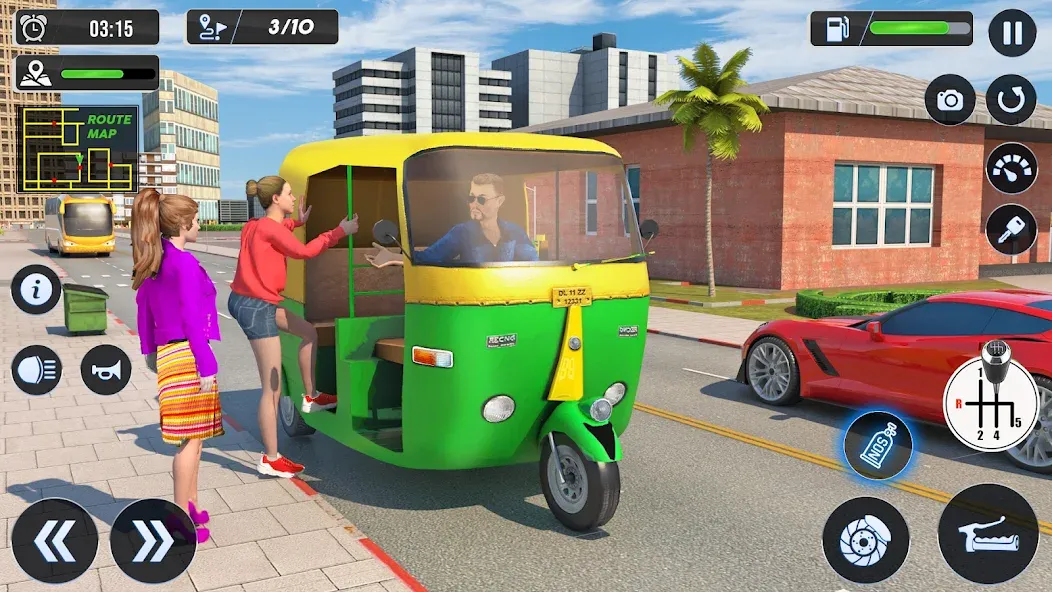 Tuk Tuk Auto Driving Games 3D  [МОД Бесконечные деньги] Screenshot 4