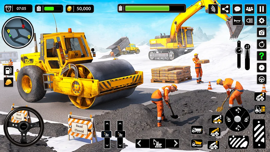 Snow Offroad Construction Game  [МОД Все открыто] Screenshot 4