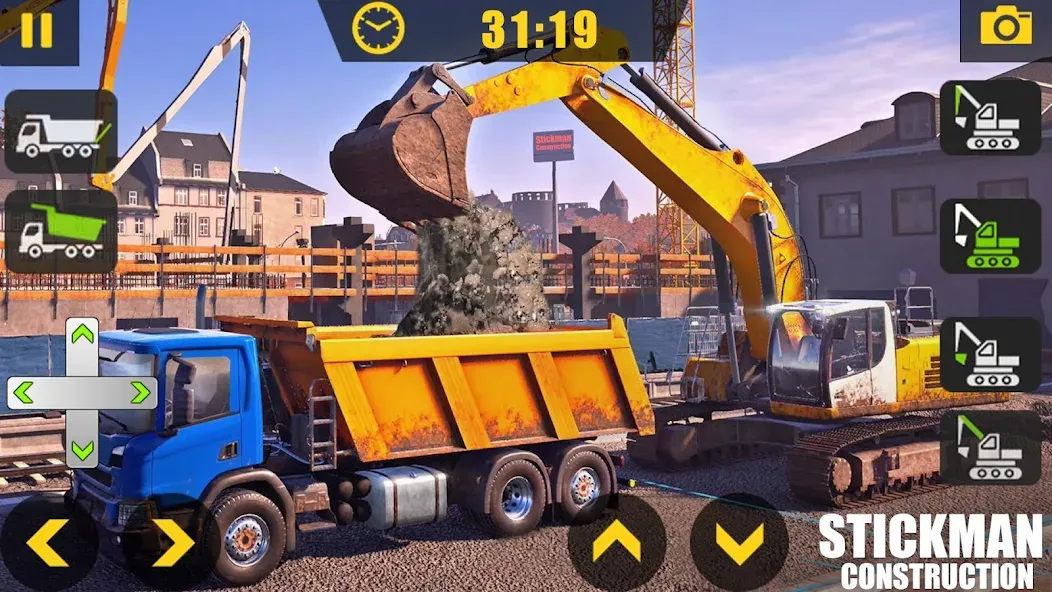 Builder City Construction Game (ткман Городское Строительство)  [МОД Меню] Screenshot 5