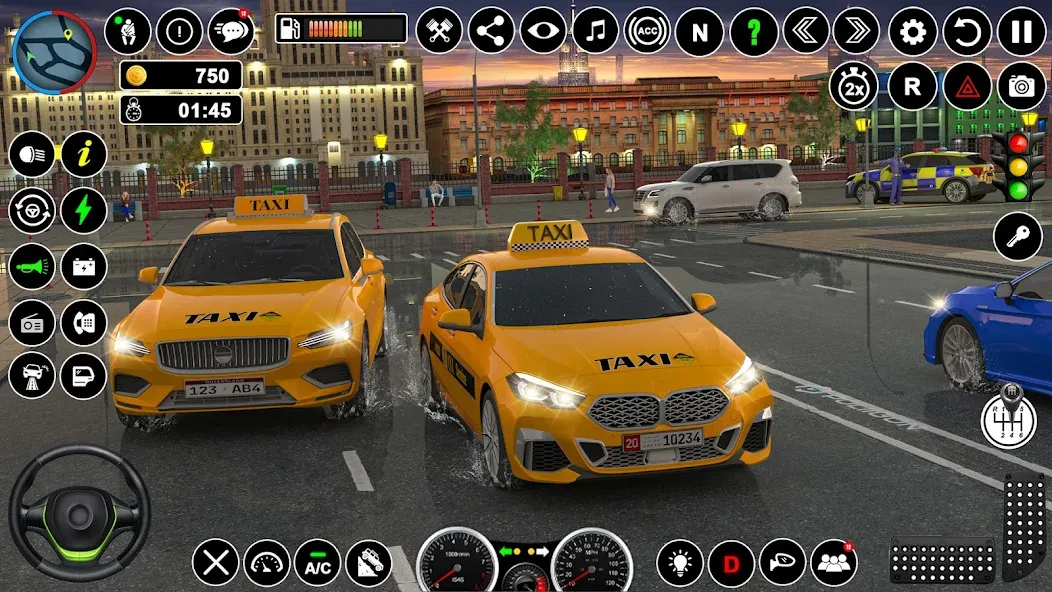 Russian Taxi Driving Simulator  [МОД Menu] Screenshot 5