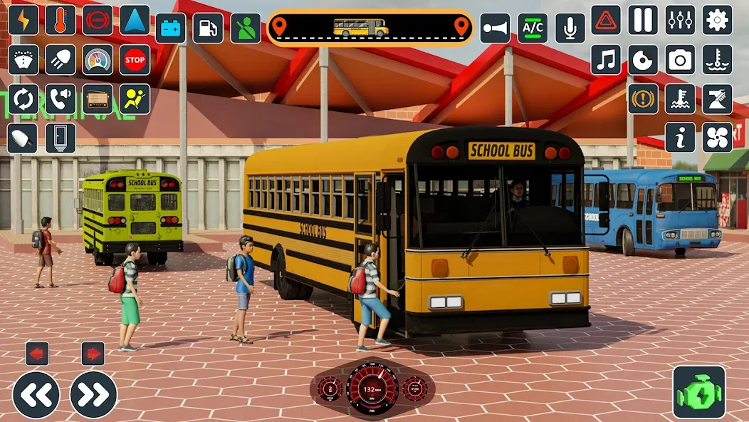 School Bus 3d : City Bus Games (Школьный автобус симулятор игры на автобусе)  [МОД Меню] Screenshot 2