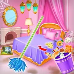 Скачать взломанную Princess house cleaning advent  [МОД Много монет] - полная версия apk на Андроид