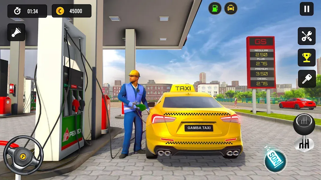 Taxi Simulator 3d Taxi Driver  [МОД Много монет] Screenshot 3