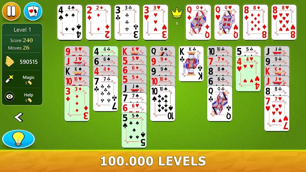 FreeCell Solitaire - Card Game  [МОД Много монет] Screenshot 2