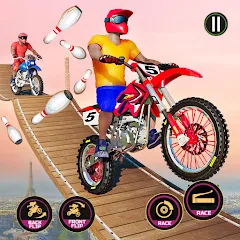 Скачать взлом Motor Bike Stunt Racing Games (Мотор Байк Стант Гонки Игры)  [МОД Меню] - последняя версия apk на Андроид