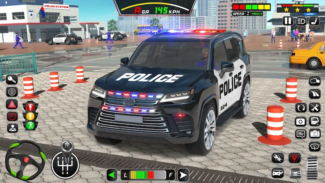 Police Car Driving School Game (Полицейская школа вождения автомобилей)  [МОД Меню] Screenshot 1