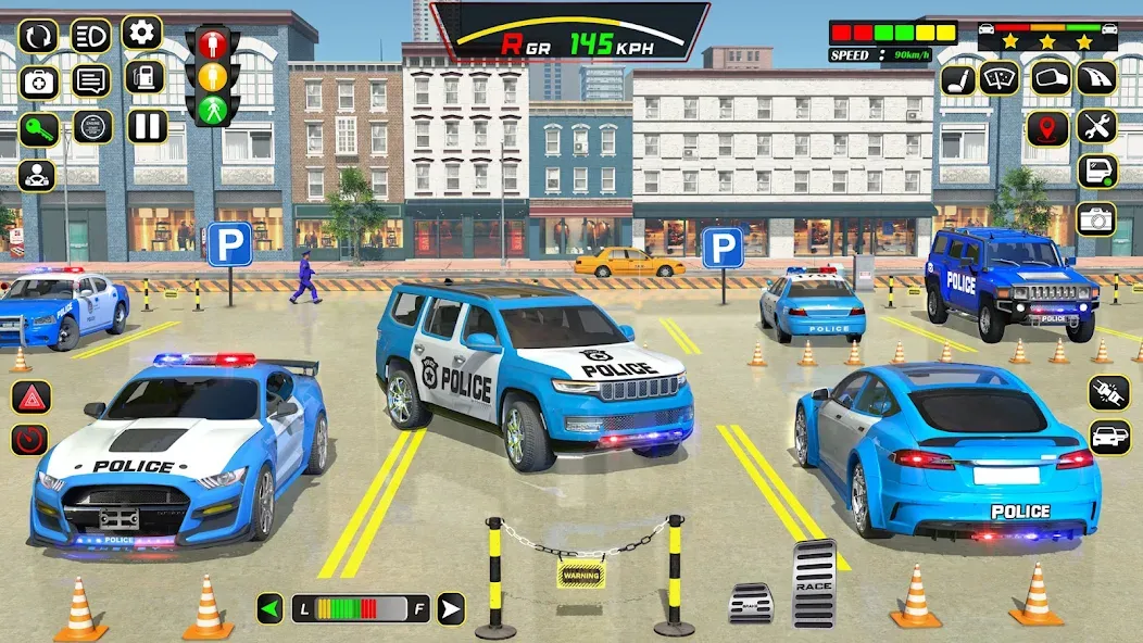 Police Car Driving School Game (Полицейская школа вождения автомобилей)  [МОД Меню] Screenshot 5