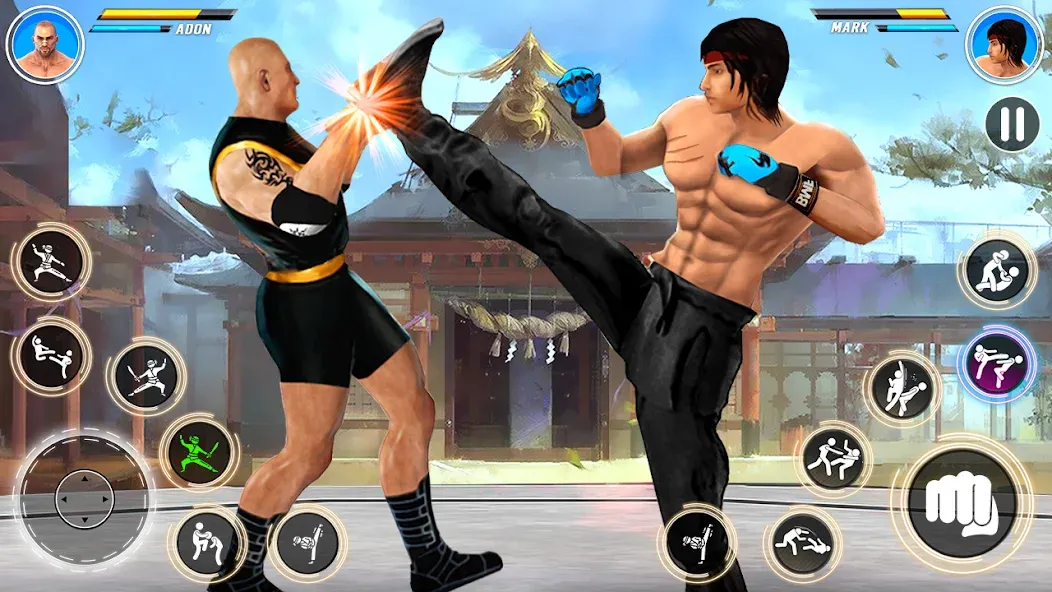 Kung Fu karate: Fighting Games  [МОД Бесконечные деньги] Screenshot 3