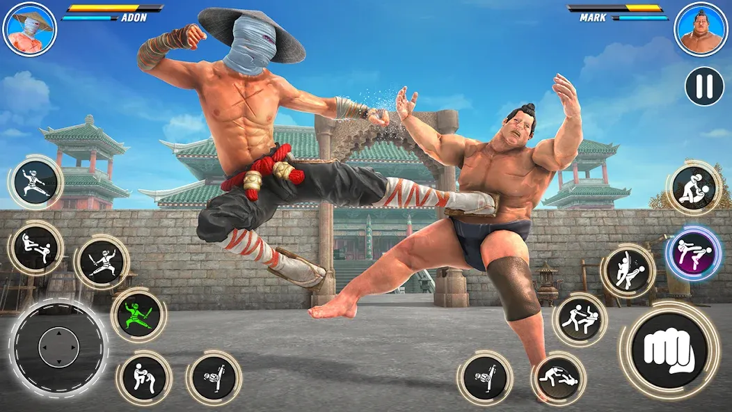 Kung Fu karate: Fighting Games  [МОД Бесконечные деньги] Screenshot 4