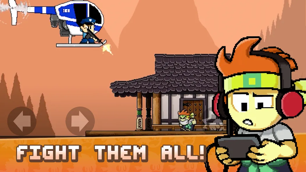 Dan the Man: Action Platformer (Дэн зе Мэн)  [МОД Бесконечные деньги] Screenshot 1