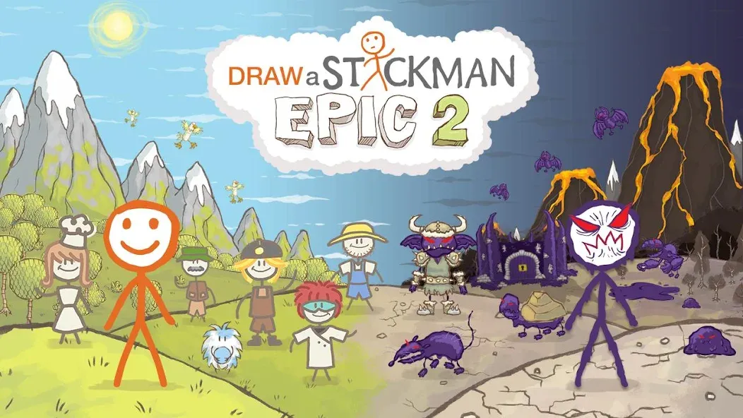 Draw a Stickman: EPIC 2 (Дроу э Стикман)  [МОД Много денег] Screenshot 1