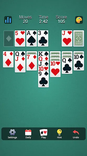 Classic Solitaire - Klondike (Солитер Клондайк Классик)  [МОД Много монет] Screenshot 3