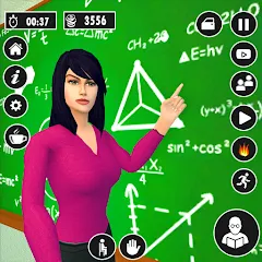 Скачать взлом High School Teacher Life Game  [МОД Все открыто] - полная версия apk на Андроид