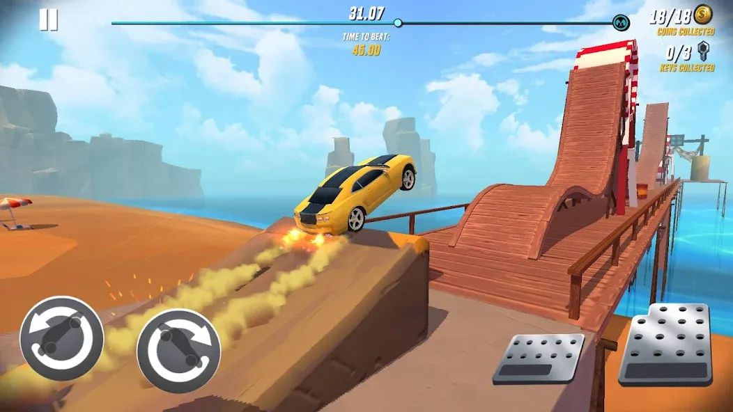 Stunt Car Extreme (Стант Кар Экстрим)  [МОД Бесконечные монеты] Screenshot 1