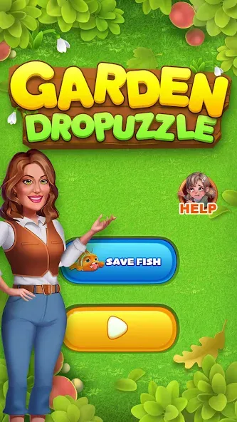 Garden Dropuzzle (Гарден Дропазл)  [МОД Бесконечные деньги] Screenshot 1