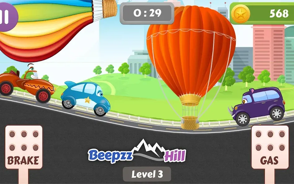 Car Racing game for toddlers  [МОД Меню] Screenshot 2