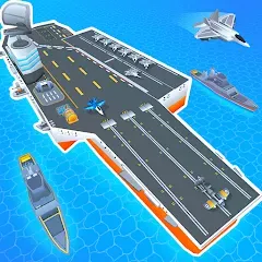 Взломанная Idle Aircraft Carrier (Айдл Эйркрафт Кэрриер)  [МОД Unlocked] - полная версия apk на Андроид