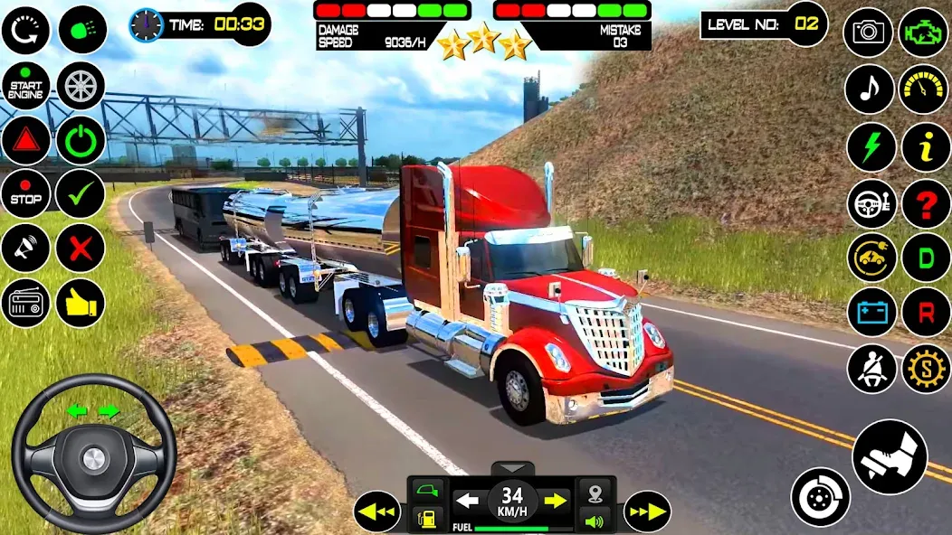 US Truck Driving Cargo Game 3D (Американский грузовик водителя)  [МОД Все открыто] Screenshot 3