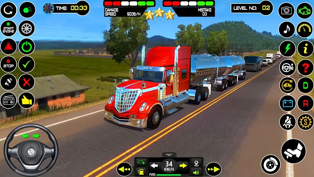 US Truck Driving Cargo Game 3D (Американский грузовик водителя)  [МОД Все открыто] Screenshot 5