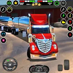 Скачать взлом US Truck Driving Cargo Game 3D (Американский грузовик водителя)  [МОД Все открыто] - полная версия apk на Андроид