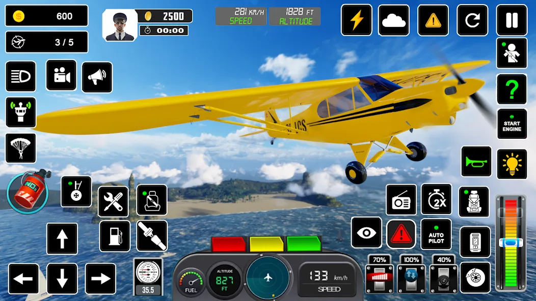 Pilot Flight Simulator Games  [МОД Меню] Screenshot 5