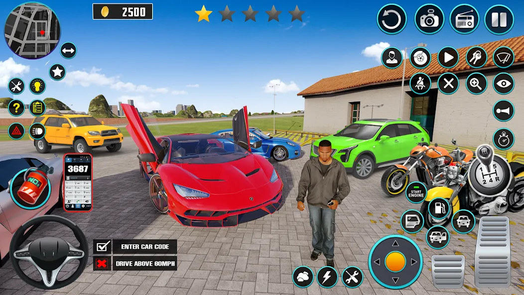 Open World Car Driving Games (Открытые мировые игры по вождению автомобиля)  [МОД Много денег] Screenshot 1